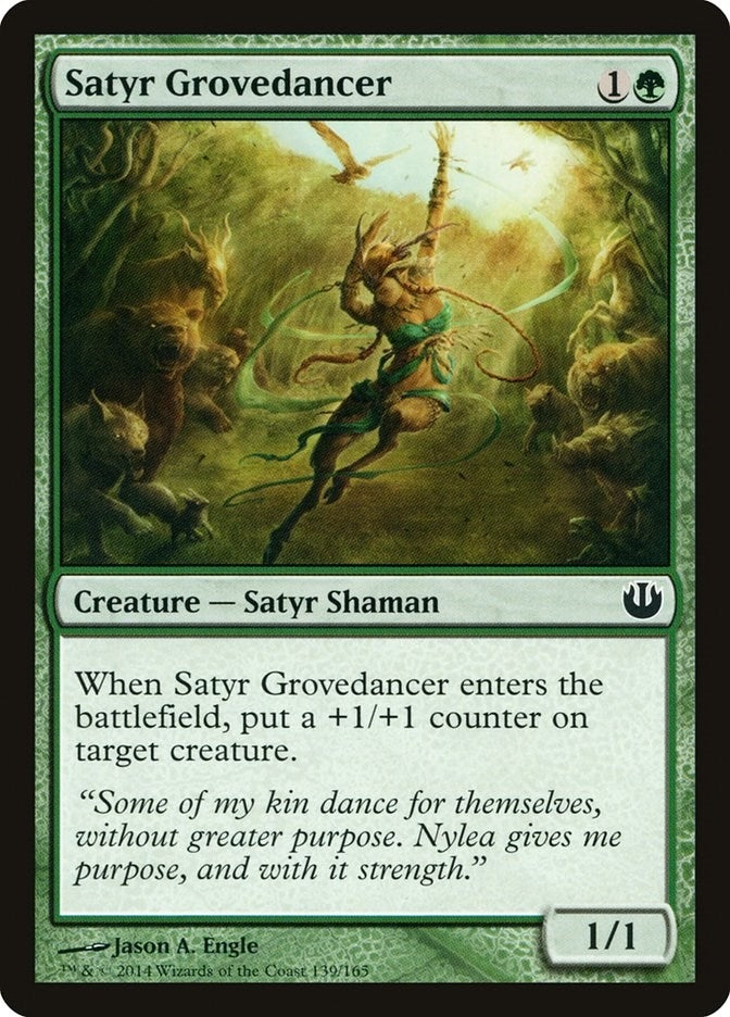 Image for Satyr Grovedancer (139) (Journey Into Nyx) - Magic: The Gathering