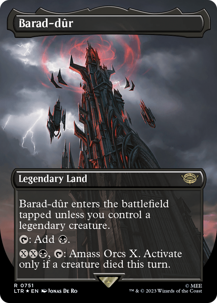 Barad-dur (0751) (Borderless) (Surge Foil) (751) (LTR)