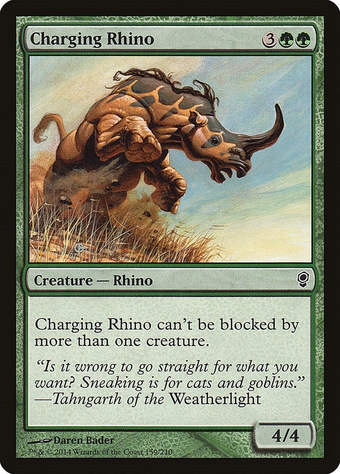 Image for Charging Rhino (159) (Conspiracy) (CNS) - Magic: The Gathering