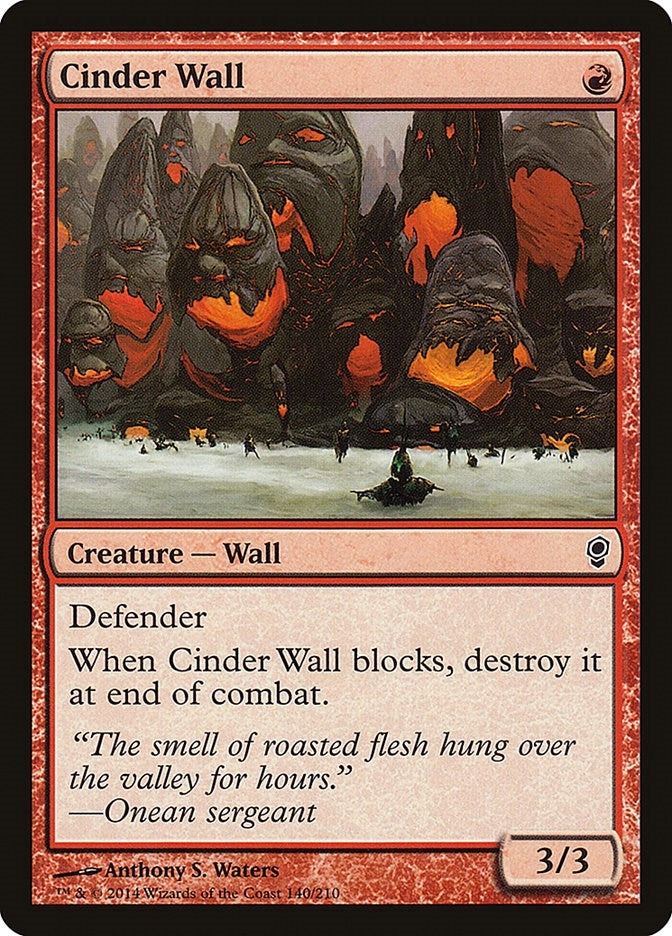 Image for Cinder Wall (140) (Conspiracy) (CNS) - Magic: The Gathering