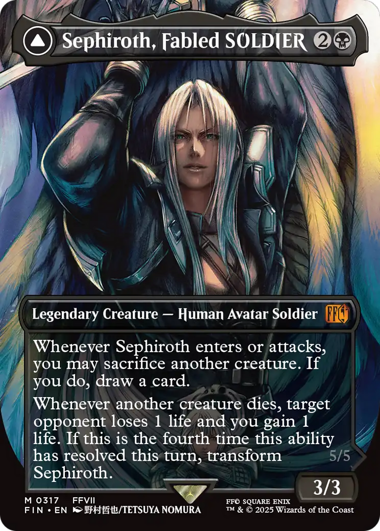 Sephiroth, Fabled SOLDIER (0317) (Borderless) (317) (FIN)