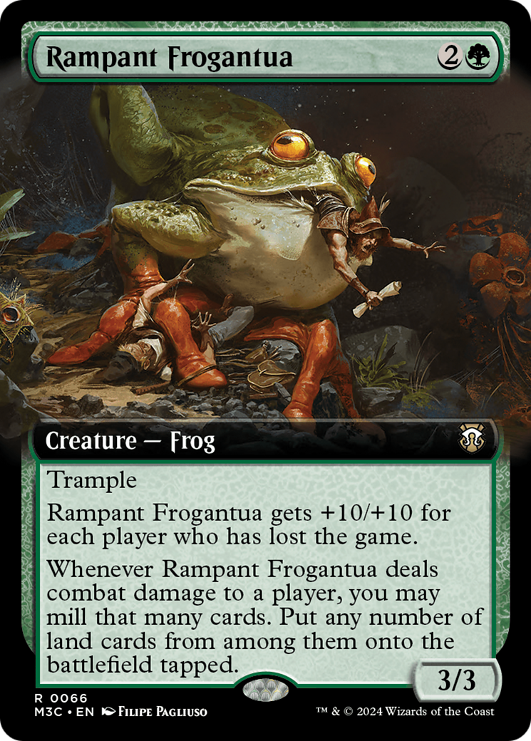 Rampant Frogantua (Extended Art) (M3C-066) - Modern Horizons 3 Commander: (Extended Art)