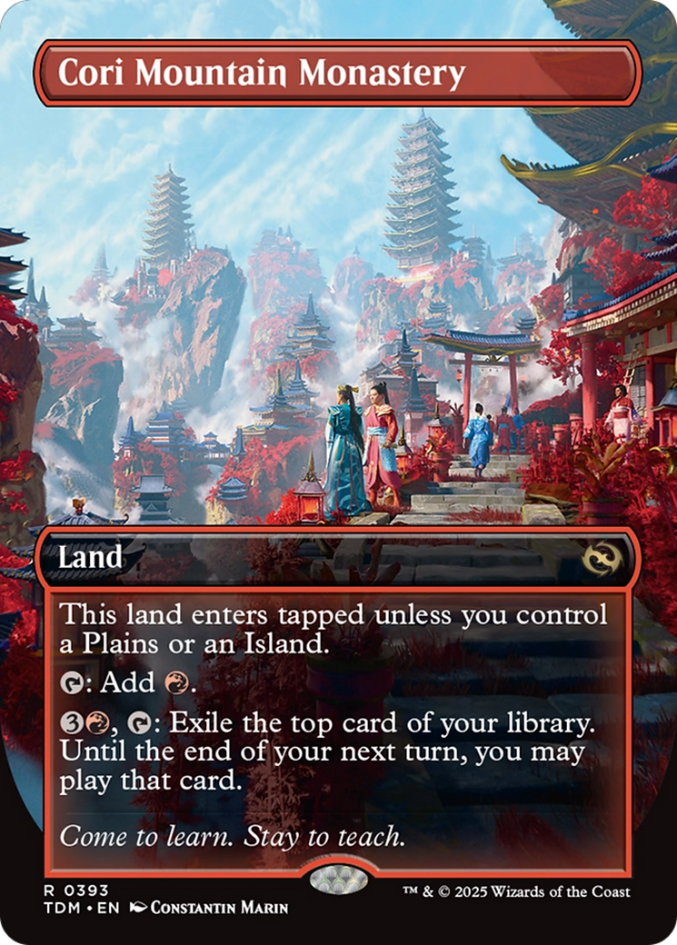 Cori Mountain Monastery (TDM-393) - Tarkir: Dragonstorm (Borderless)