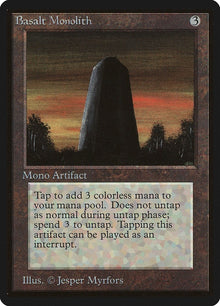 Image for Basalt Monolith (Beta Edition) - Magic: The Gathering