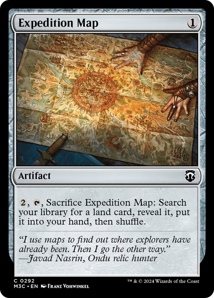 Expedition Map (M3C-292) - Modern Horizons 3 Commander Ripple Foil