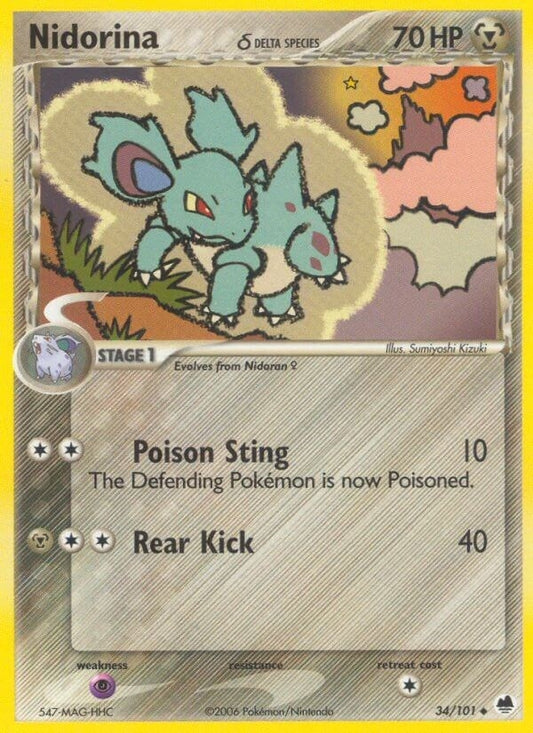 Nidorina (Delta Species) (34/101) (Dragon Frontiers)