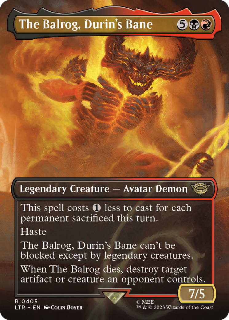 The Balrog, Durin's Bane (Borderless) (405) (LTR)