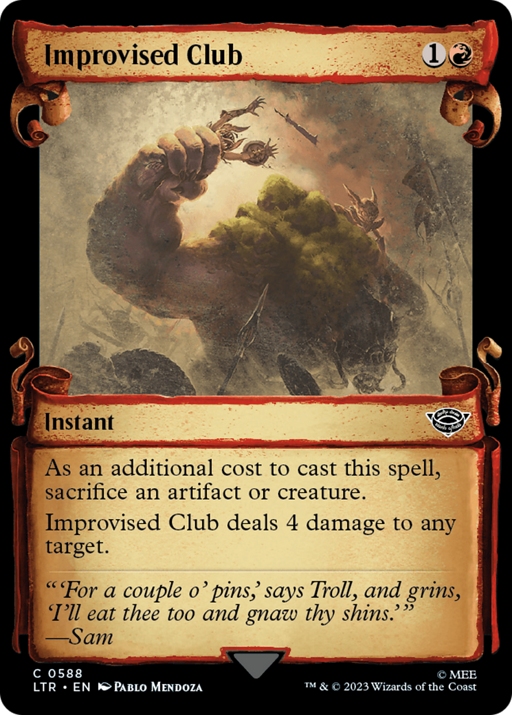 Improvised Club (Showcase Scrolls) (588) (LTR)