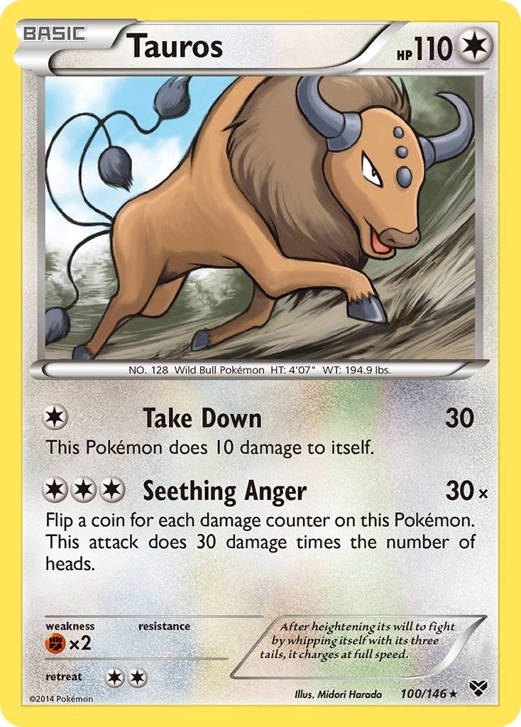Tauros (100/146) (XY Base Set)