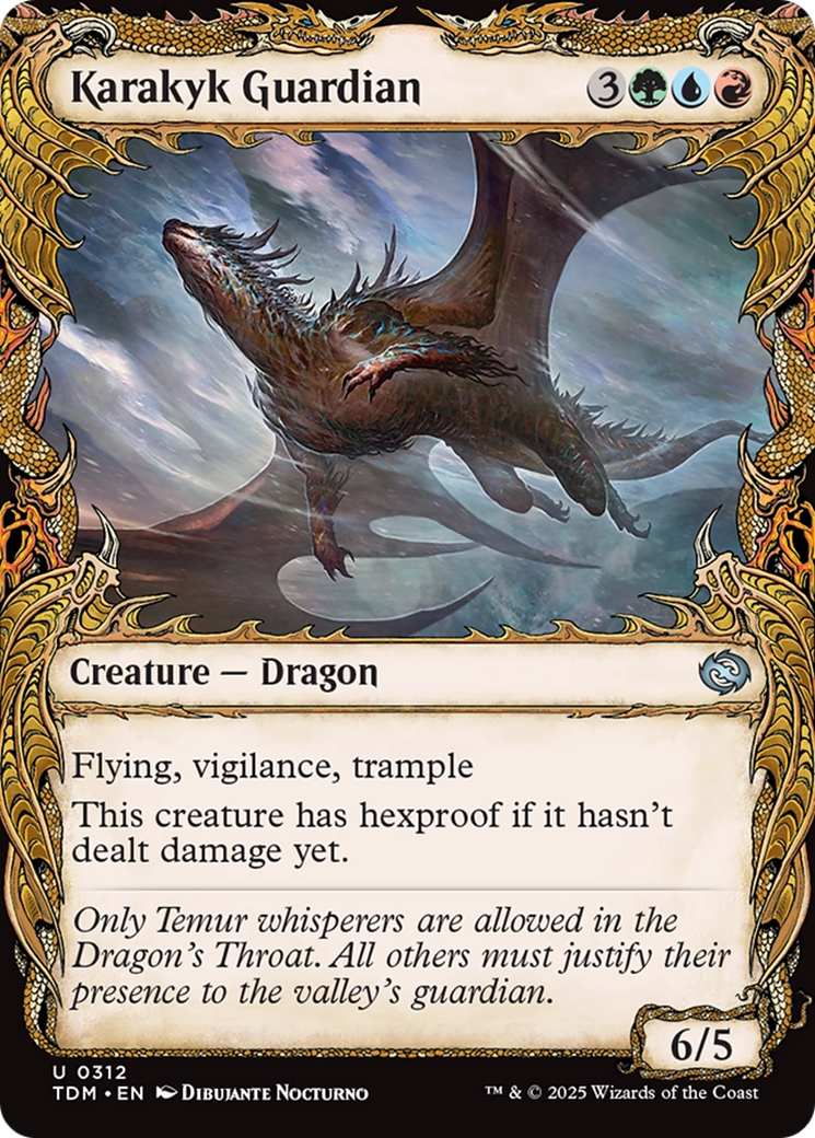 Karakyk Guardian (TDM-312) - Tarkir: Dragonstorm: (Showcase) Foil