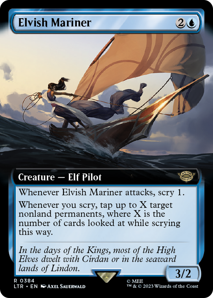 Elvish Mariner (Extended Art) (384) (LTR)