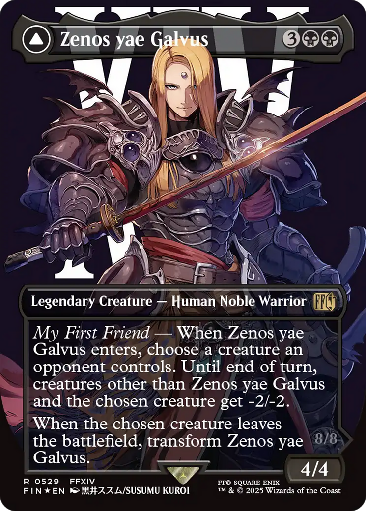 Zenos yae Galvus (Borderless) (Surge Foil) (529) (FIN)