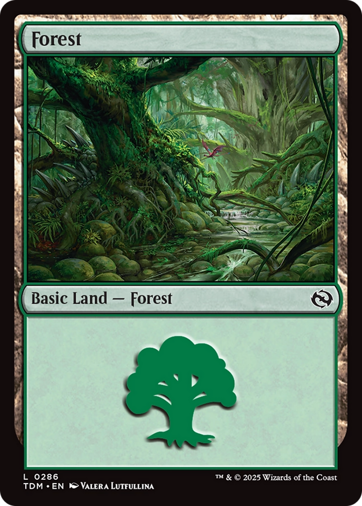 Forest (TDM-286) - Tarkir: Dragonstorm Foil
