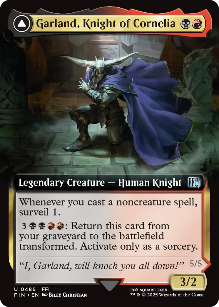 Garland, Knight of Cornelia (Extended Art) (486) (FIN)