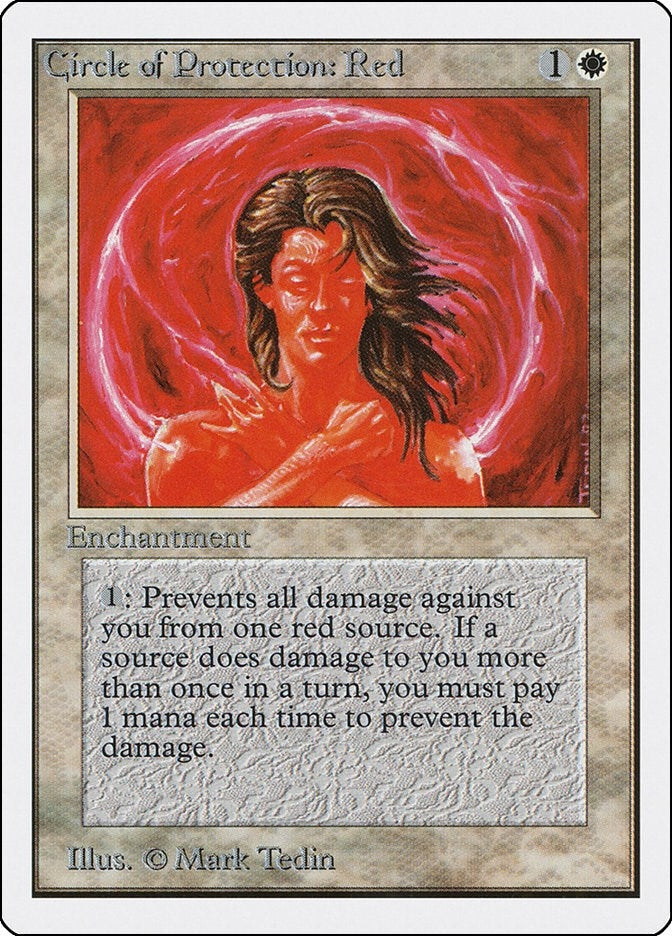 Image for Circle of Protection: Red (Unlimited Edition) - Magic: The Gathering