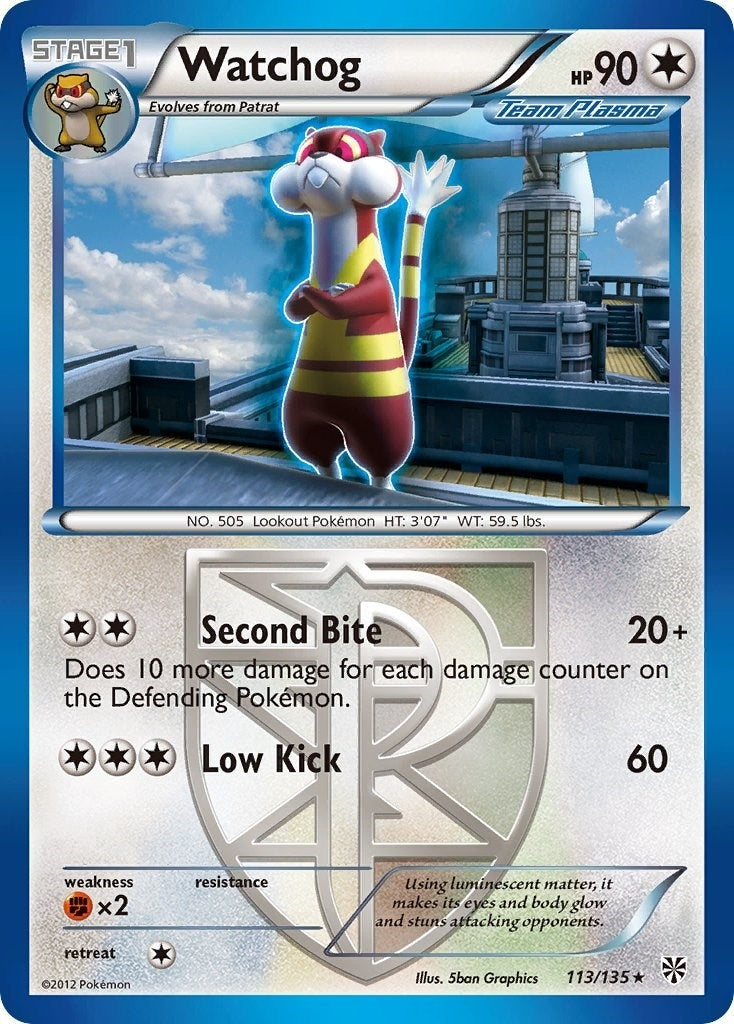 Watchog (Team Plasma) (113) (113/135) (Plasma Storm)
