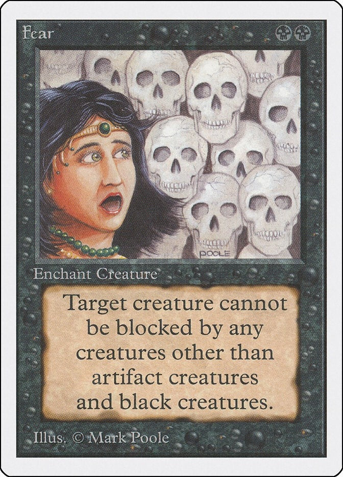 Image for Fear (Unlimited Edition) - Magic: The Gathering