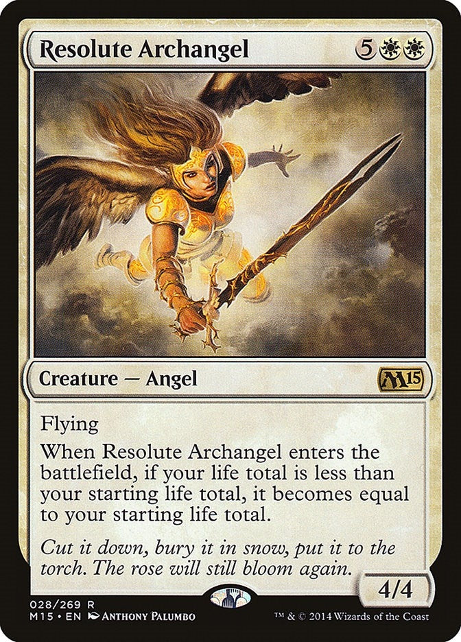 Image for Resolute Archangel (28) (Magic 2015 (M15)) - Magic: The Gathering