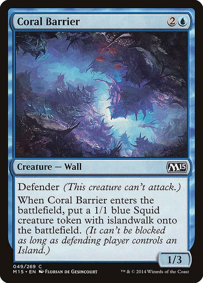 Image for Coral Barrier (49) (Magic 2015 (M15)) - Magic: The Gathering