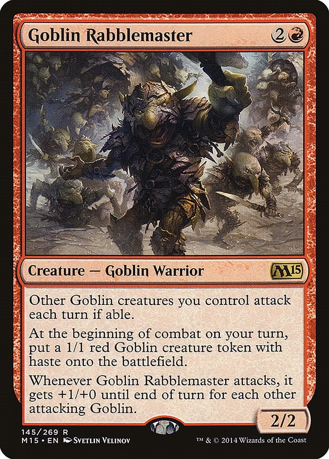 Image for Goblin Rabblemaster (145) (Magic 2015 (M15)) - Magic: The Gathering