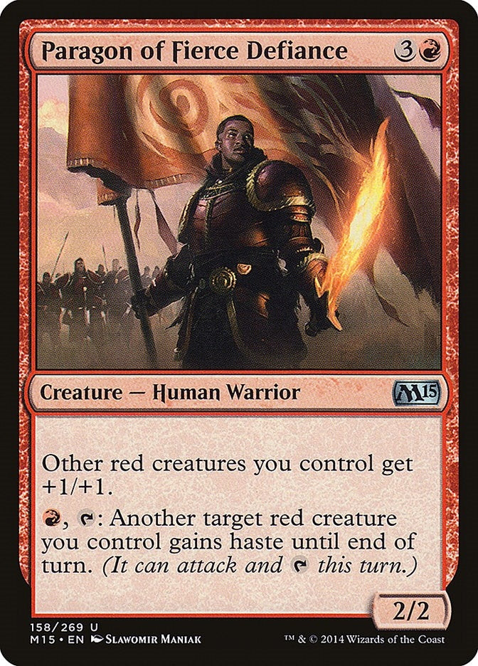 Image for Paragon of Fierce Defiance (158) (Magic 2015 (M15)) - Magic: The Gathering
