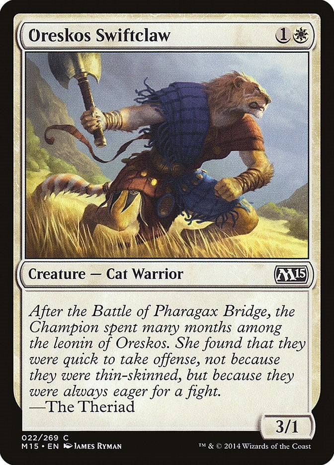 Image for Oreskos Swiftclaw (22) (Magic 2015 (M15)) - Magic: The Gathering