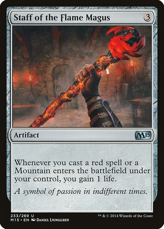 Staff of the Flame Magus (233) (Magic 2015 (M15))