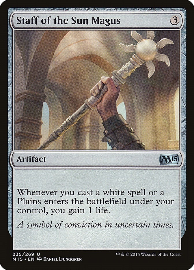 Image for Staff of the Sun Magus (235) (Magic 2015 (M15)) - Magic: The Gathering