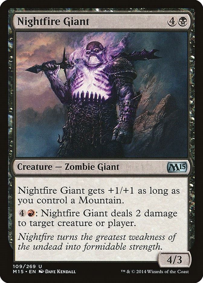 Image for Nightfire Giant (109) (Magic 2015 (M15)) - Magic: The Gathering