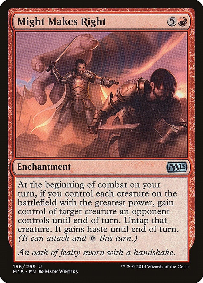 Image for Might Makes Right (156) (Magic 2015 (M15)) - Magic: The Gathering