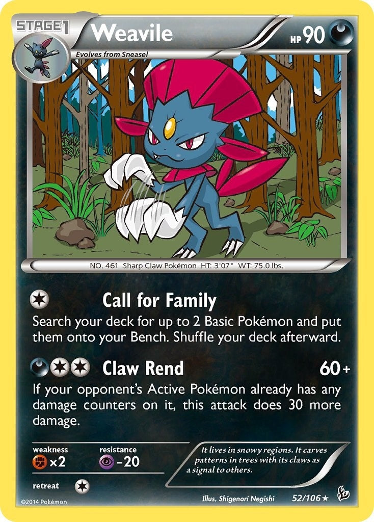 Weavile (52/106) (XY - Flashfire)