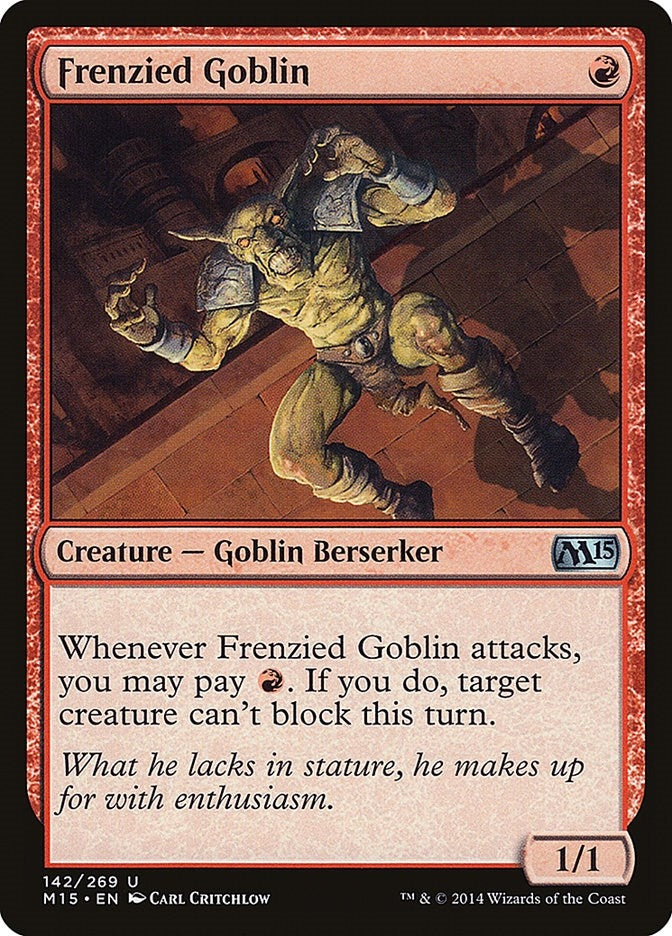 Frenzied Goblin (142) (Magic 2015 (M15))