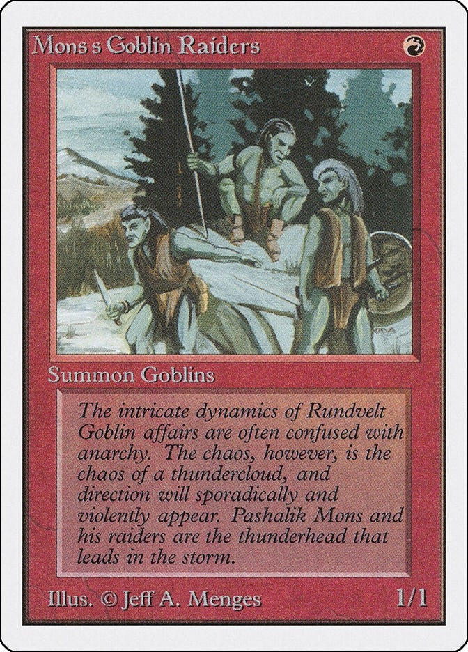 Image for Mons's Goblin Raiders (Unlimited Edition) - Magic: The Gathering