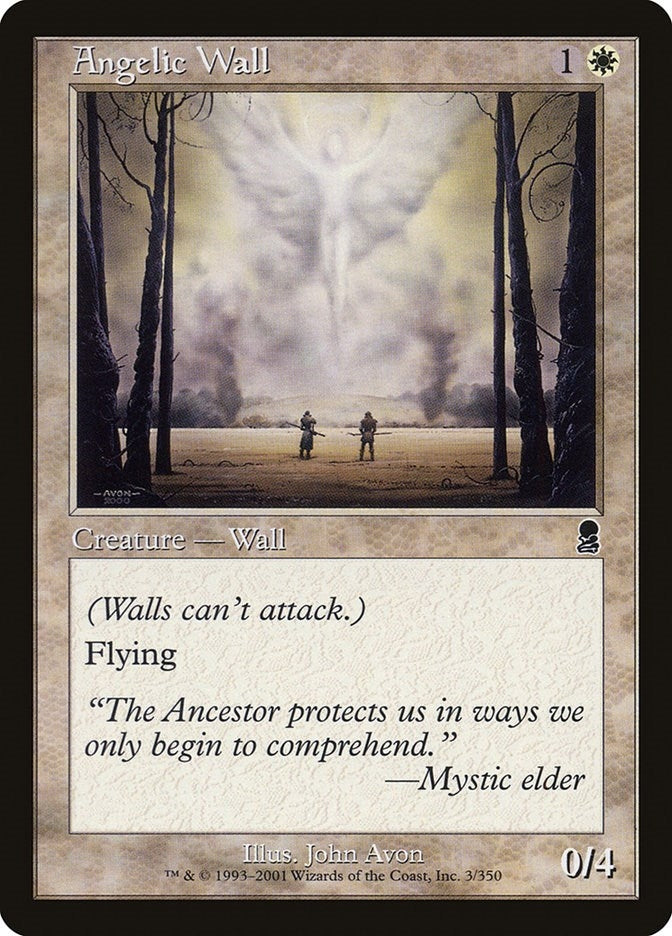 Image for Angelic Wall (3) (Odyssey) (ODY) - Magic: The Gathering