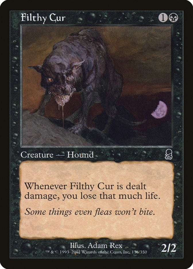 Image for Filthy Cur (136) (Odyssey) (ODY) - Magic: The Gathering