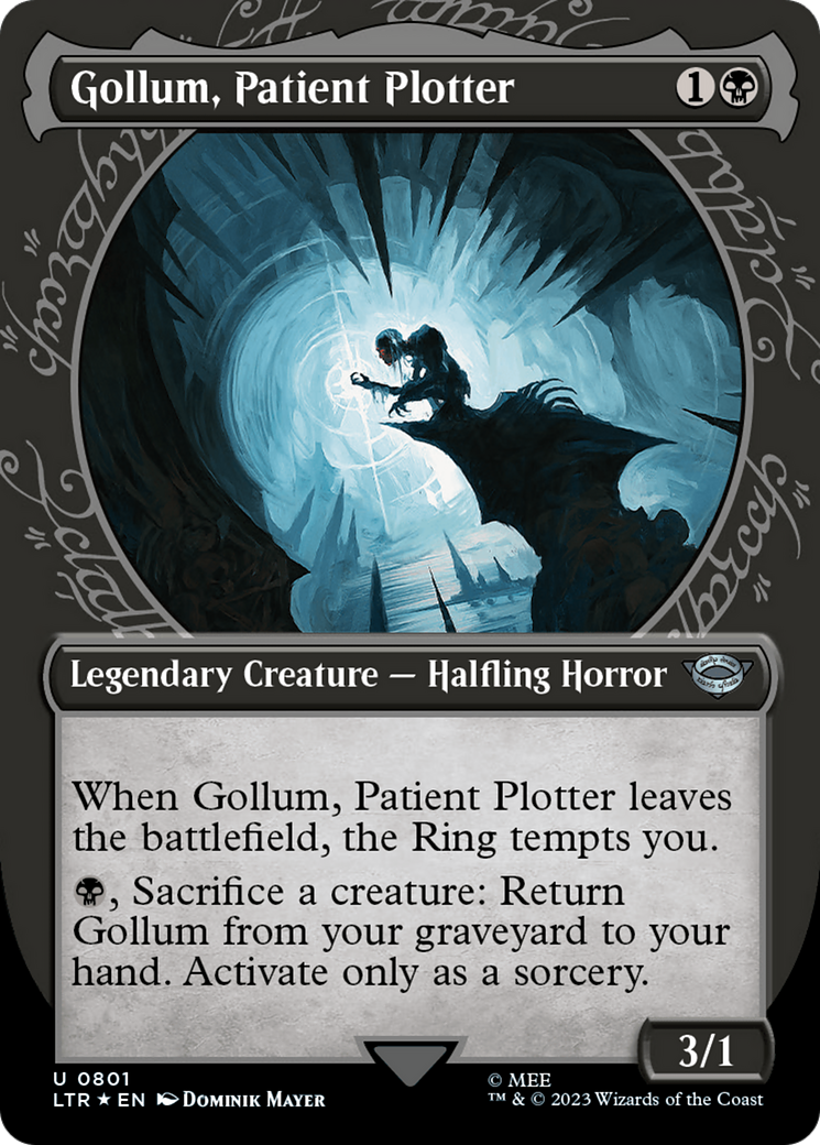 Gollum, Patient Plotter (Showcase) (Surge Foil) (801) (LTR)