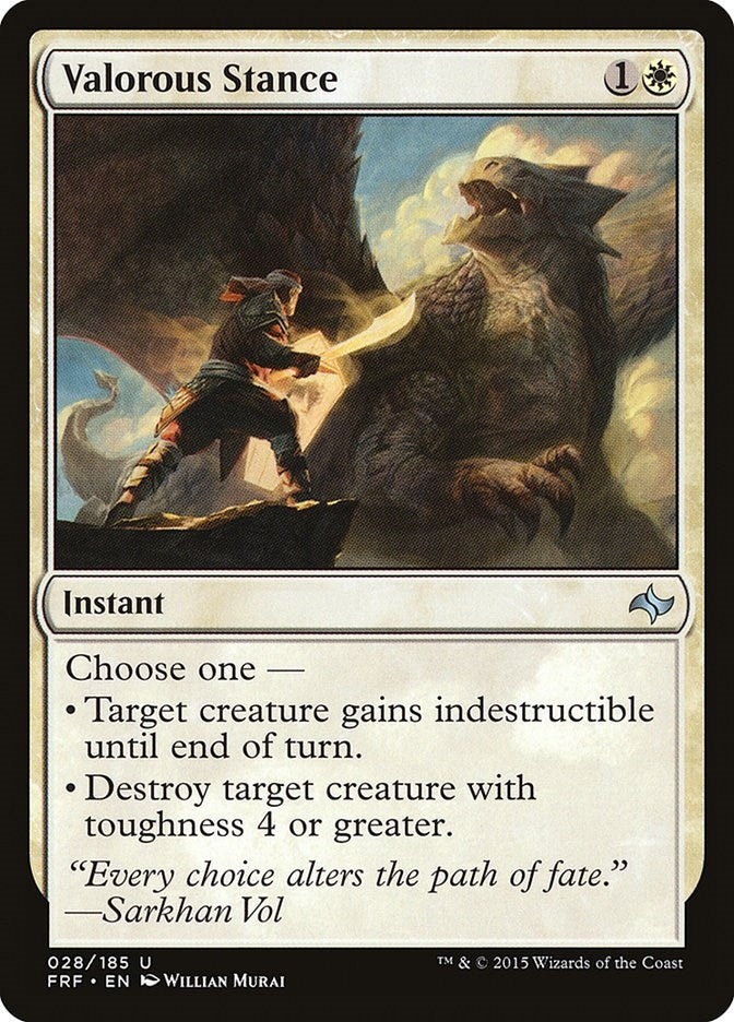 Image for Valorous Stance (28) (Fate Reforged) - Magic: The Gathering