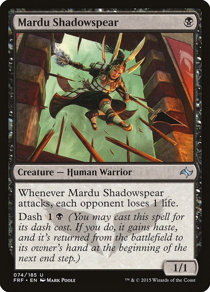 Image for Mardu Shadowspear (74) (Fate Reforged) - Magic: The Gathering