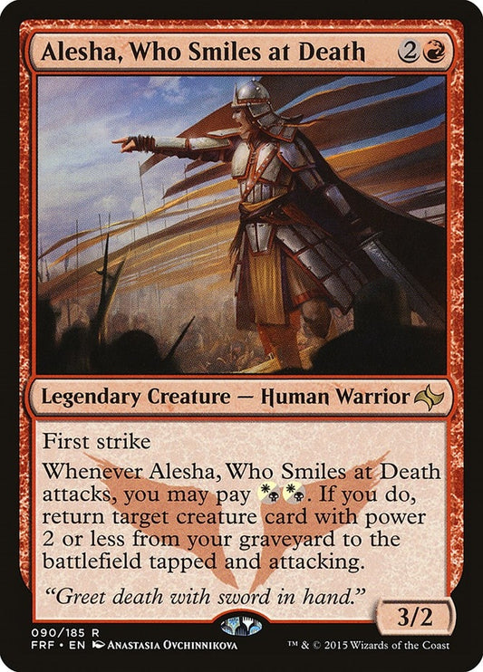 Image for Alesha, Who Smiles at Death (90) (Fate Reforged) - Magic: The Gathering