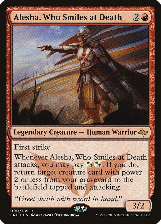 Image for Alesha, Who Smiles at Death (90) (Fate Reforged) - Magic: The Gathering