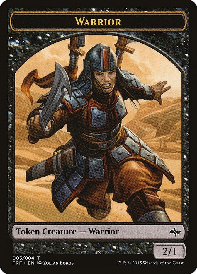 Image for Warrior Token (3) (Fate Reforged) - Magic: The Gathering
