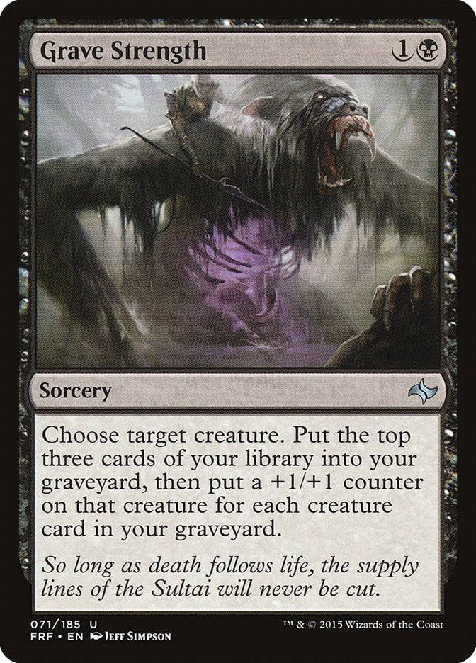 Image for Grave Strength (71) (Fate Reforged) - Magic: The Gathering