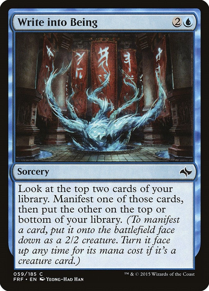 Image for Write into Being (59) (Fate Reforged) - Magic: The Gathering