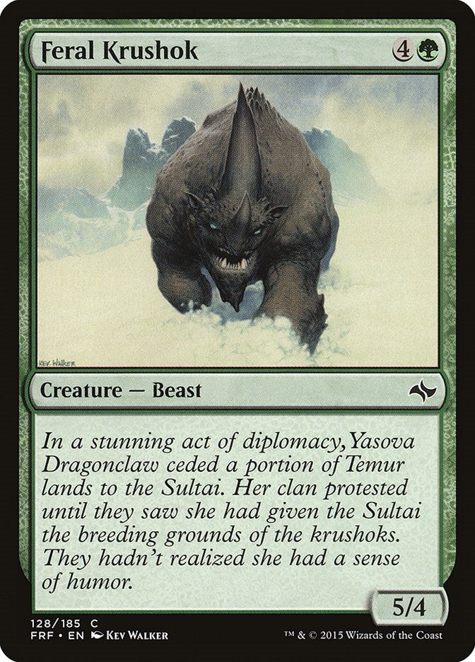 Image for Feral Krushok (128) (Fate Reforged) - Magic: The Gathering