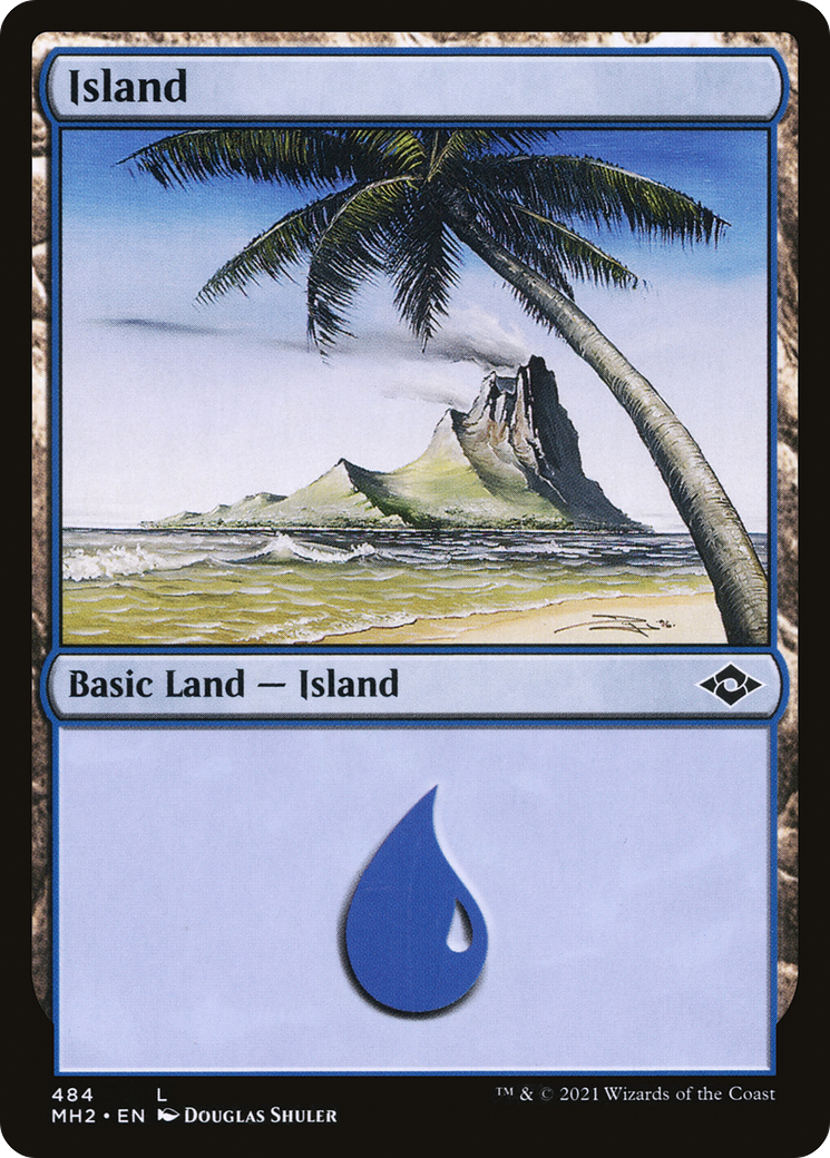 Island (484) (MH2-484) - Modern Horizons 2 Foil