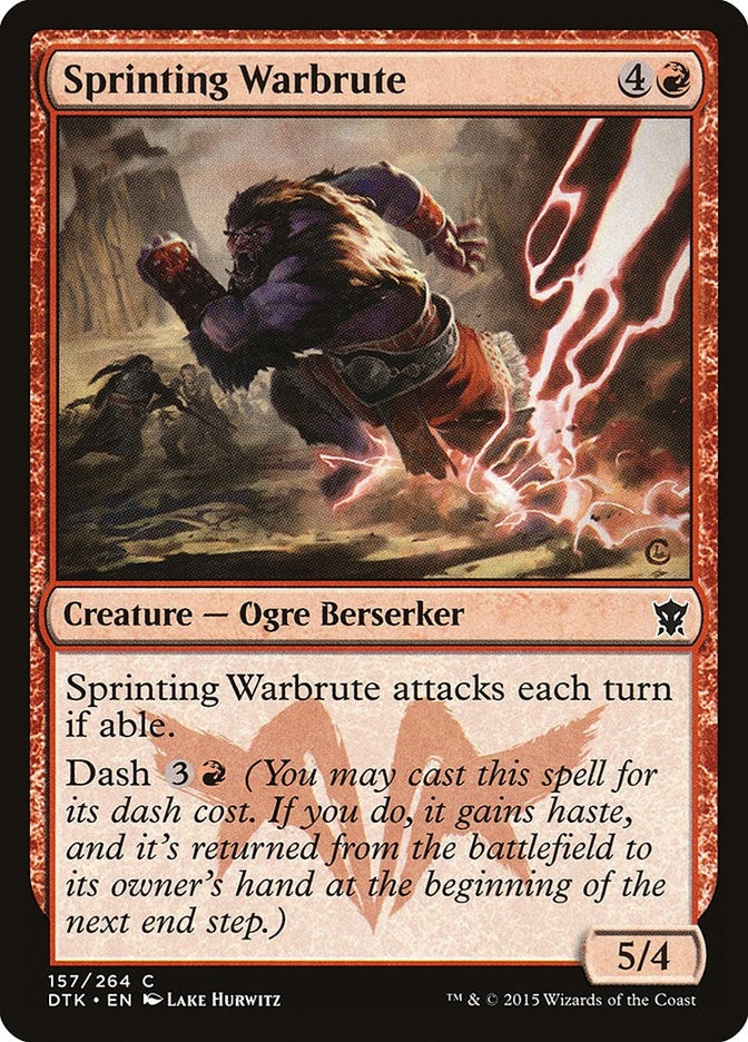 Image for Sprinting Warbrute (157) (Dragons of Tarkir) - Magic: The Gathering