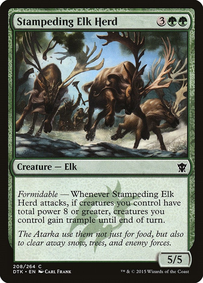 Image for Stampeding Elk Herd (208) (Dragons of Tarkir) - Magic: The Gathering