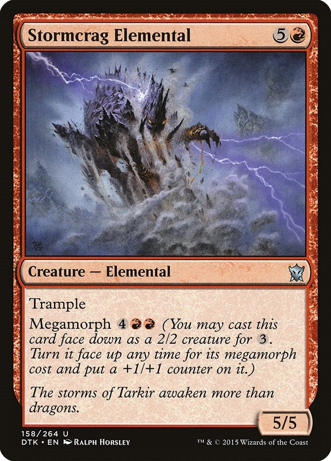 Image for Stormcrag Elemental (158) (Dragons of Tarkir) - Magic: The Gathering
