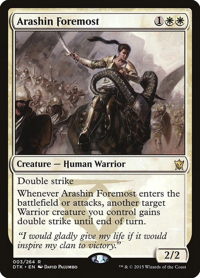 Image for Arashin Foremost (3) (Dragons of Tarkir) - Magic: The Gathering