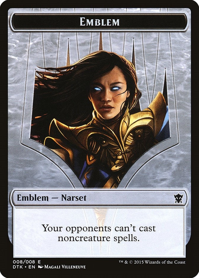 Image for Emblem - Narset Transcendent (8) (Dragons of Tarkir) - Magic: The Gathering